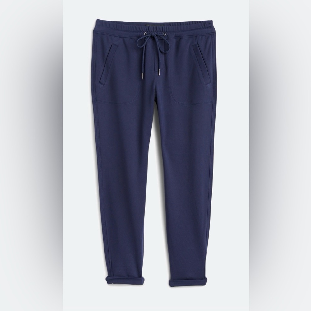Liverpool Rascal Luxe Knit Utility Straight Pant Navy 14/32 Drawstring Travel